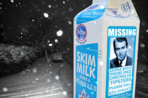 George Bailey Missing Milk Carton