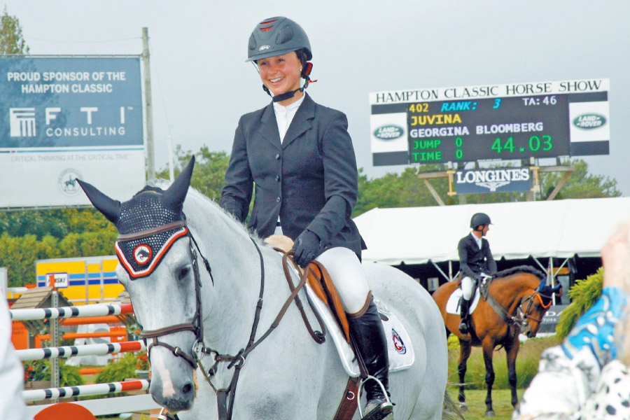 Georgina Bloomberg at The Hampton Classic