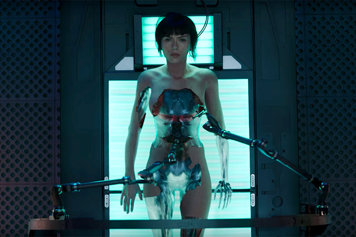 Scarlett Johansson in the Ghost in the Shell trailer