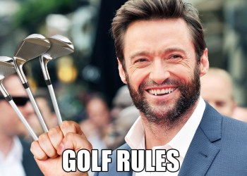 Hugh Jackman likes golf