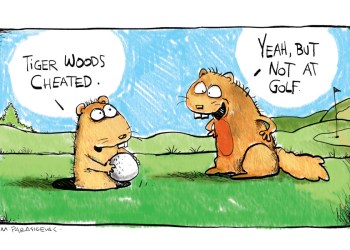 Golf cartoon by Mickey Paraskevas