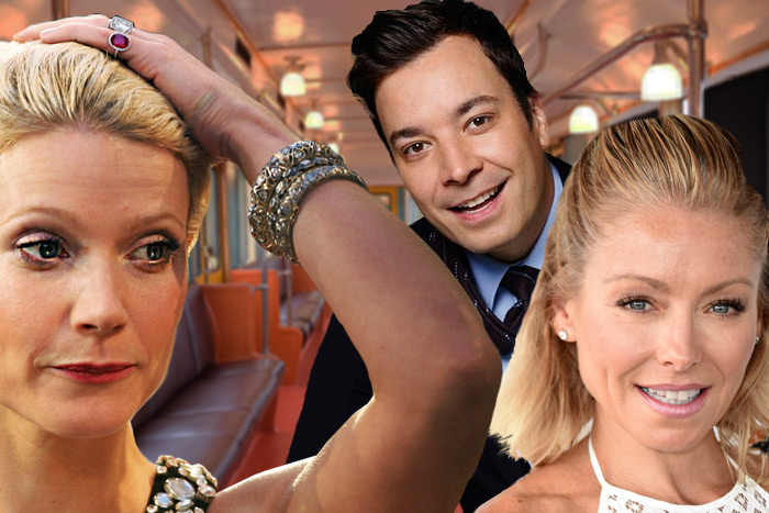 Gwyneth Paltrow, Jimmy Fallon and Kelly Ripa rode the Hamptons Subway this week