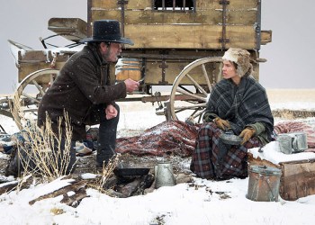Tommy Lee Jones and Hilary Swank in The Homesman