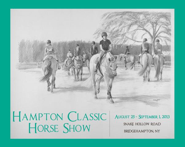 Hampton Classic poster by Jocelyn Sandor Urban