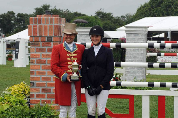 Katherine Strauss at the Hampton Classic.