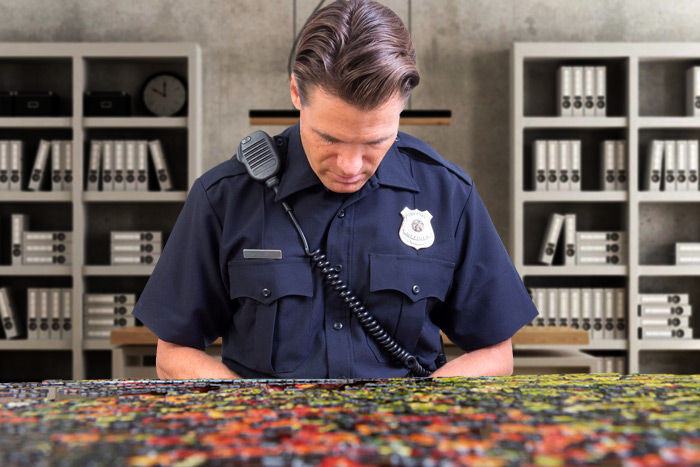 Hamptons Police kill time constructing jigsaw puzzles these days