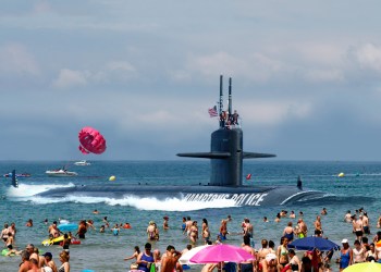 FILE PHOTO, June 2015. The Hampton Police Department added a military surplus submarine to its fleet in the spring.