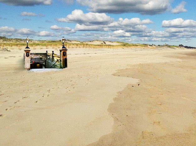 Hamptons Subway's beach station are vulnerable
