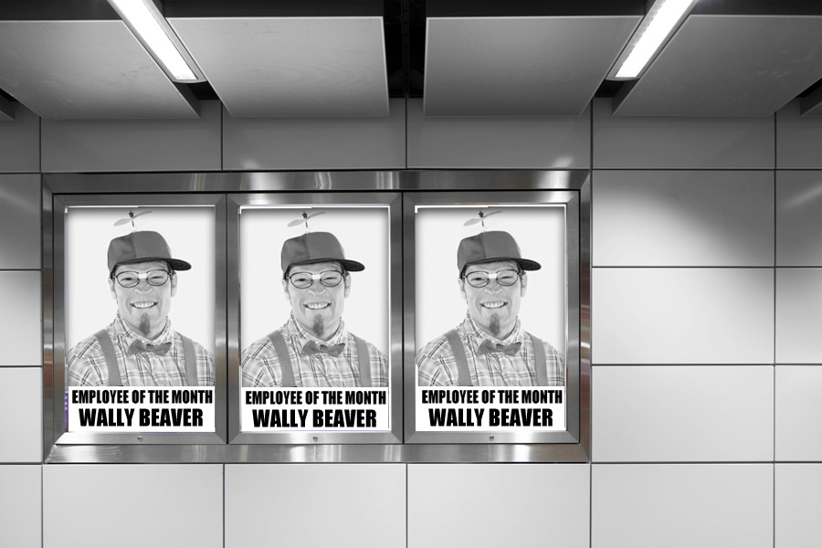 Hamptons Subway Posters Employee of the Month Wally Beaver