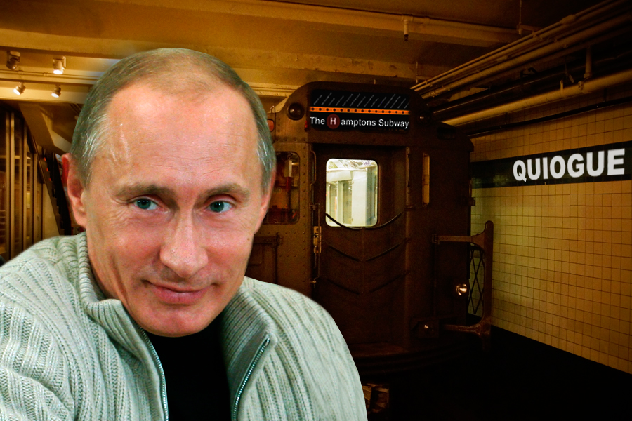 Vladimir Putin rode the Hamptons Subway this week