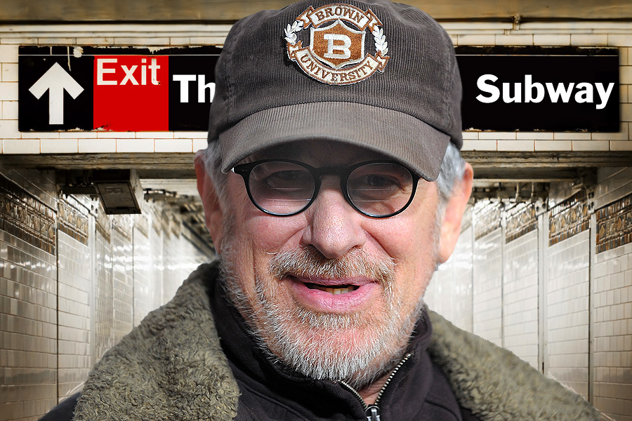 Steven Spielberg rode the Hamptons Subway this week