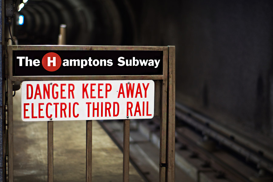 Hamptons Subway was delayed in Water Mill this week for repairs on the third rail