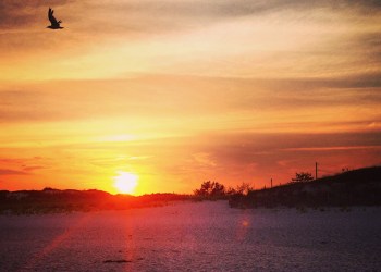 Hamptons sunset beach
