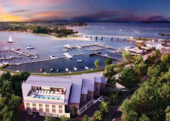An artist's rendering of Harbor's Edge in Sag Harbor.