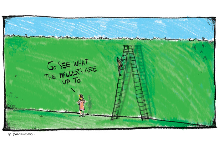 Hedgerows cartoon by Mickey Paraskevas