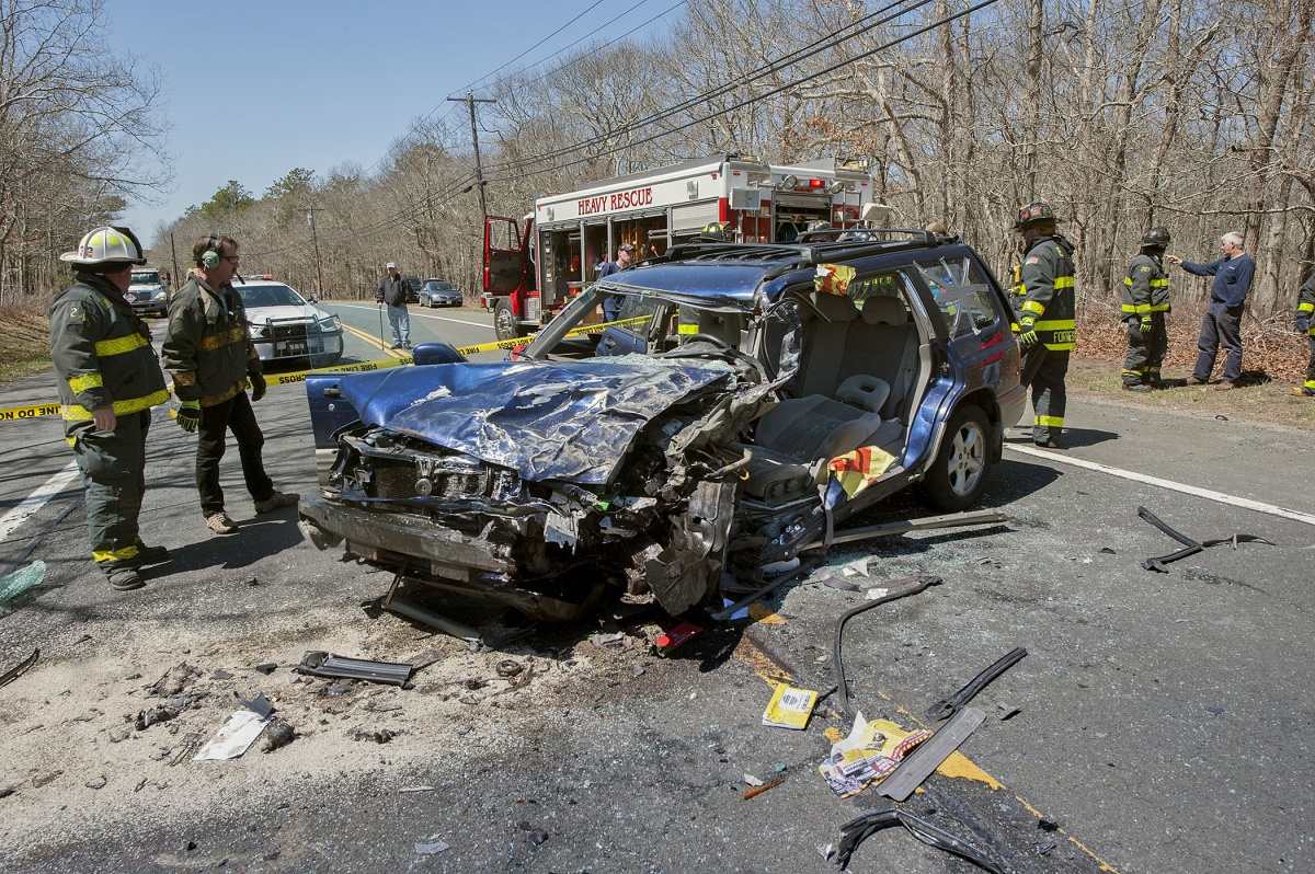 April 16 crash on Route 114 in East Hampton.