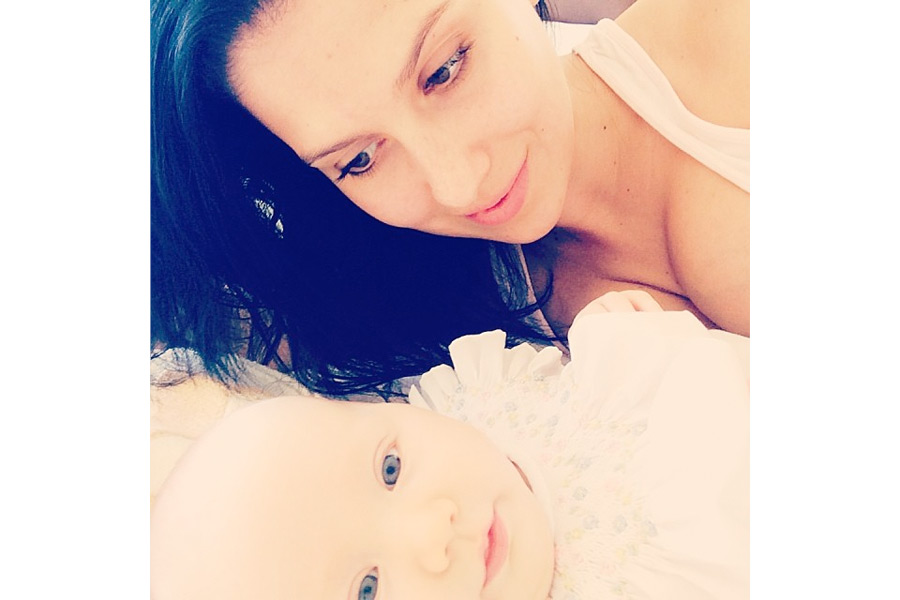 Hilaria Baldwin and Carmen Gabriela, @hilariabaldwin on Instagram