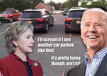 Hillary Clinton and Joe Biden in Southampton