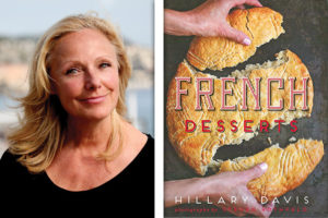 Author Hillary Davis and her book "French Desserts"