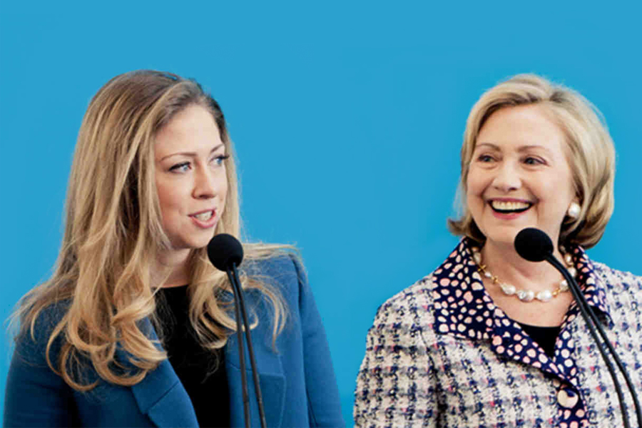 Chelsea and Hillary Clinton