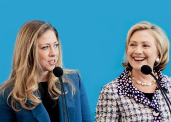 Chelsea and Hillary Clinton