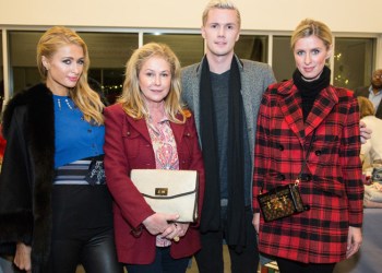 Paris Hilton, Kathy Hilton, Barron Hilton, and Nicky Hilton Rothschild