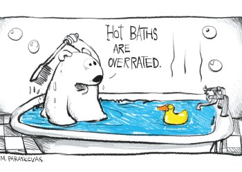 Hot Baths Cartoon By Mickey Paraskevas