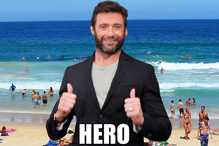 Hugh Jackman the hero