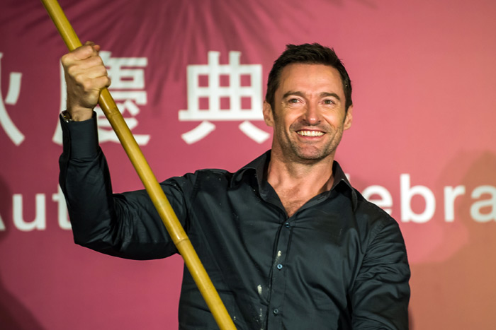 Hugh Jackman in Hong Kong