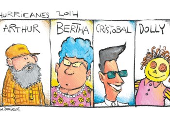 Hurricanes 2014 Cartoon By Mickey Paraskevas