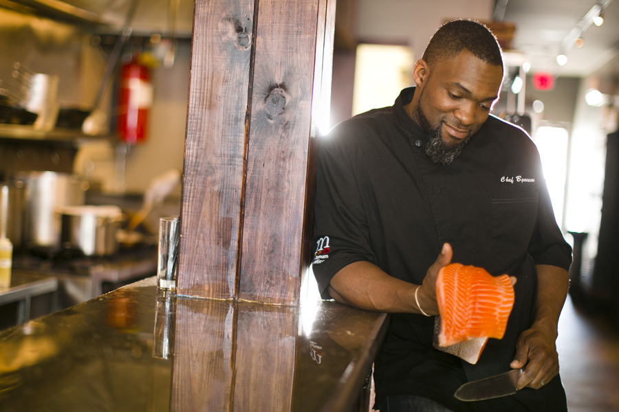 Marc Anthony Bynum of Hush American Bistro. Chef Marc Bynum