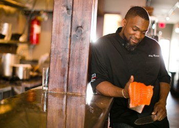Marc Anthony Bynum of Hush American Bistro. Chef Marc Bynum