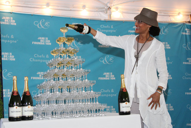 The Chew's Carla Hall at Chefs & Champagne.