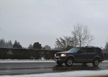 Snow in Southampton.