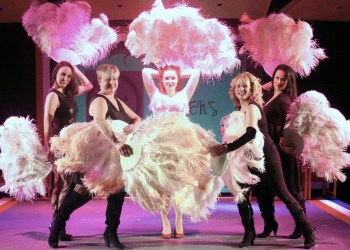 Joan Lyons, Gina Surnicki, Amy Rowland (center), Josephine Wallace and Bonnie Grice.