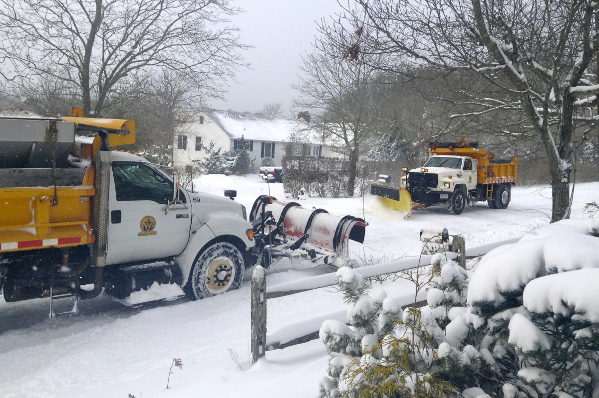 January 3, 2014 blizzard in Hampton Bays.