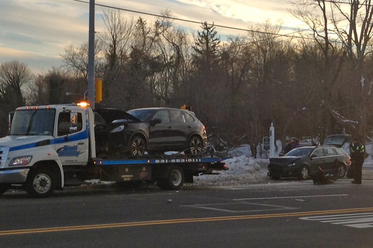 Accident scene at County Road 39A and North Main Street Friday.