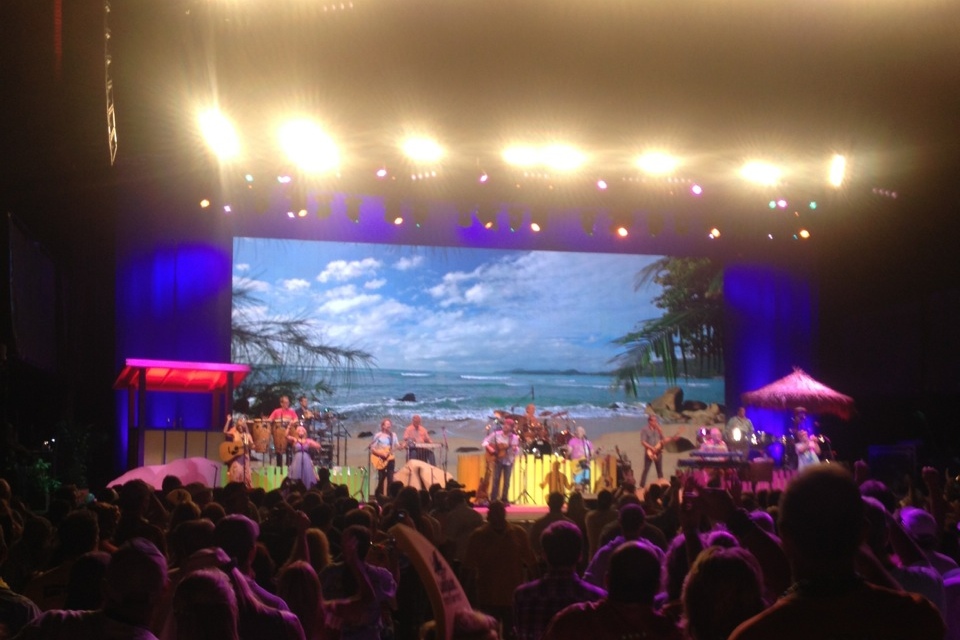 Jimmy Buffett performs at Jones Beach August 21, 2014.