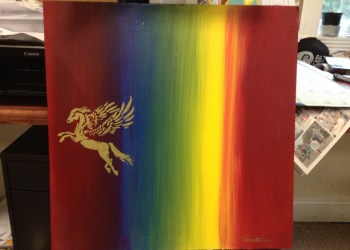 A painting by Tanster, which had bee