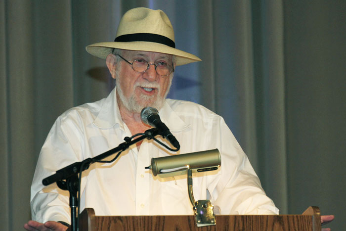 Dan Rattiner at the Dan's Papers Literary Prize Salon.