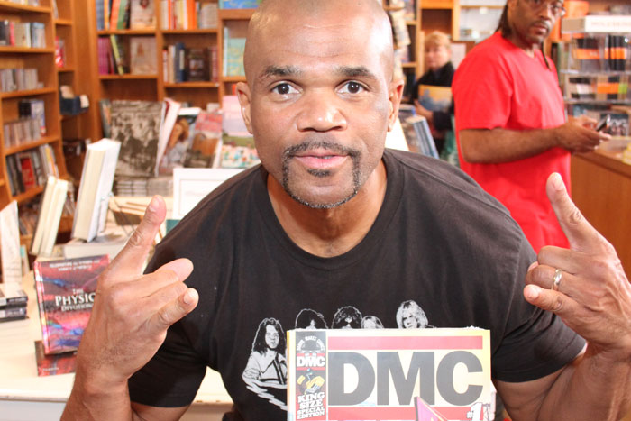 Darryl "DMC" McDaniels autographed DMC #1 and posed for photos with fans at BookHampton.