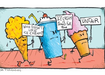 Ice Cream Cartoon By Mickey Paraskevas