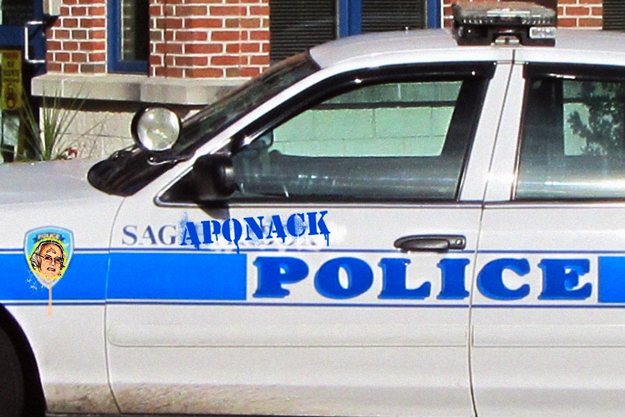 Turning Sag Harbor cop cars into Sagaponack police vehicles will be a cinch.