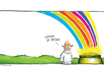 Irish Rainbow Cartoon By Mickey Paraskevas