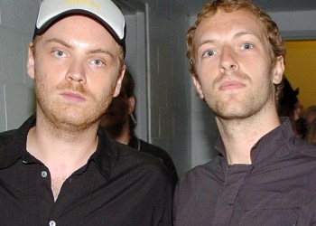 Coldplay's Johnny Buckland and Chris Martin