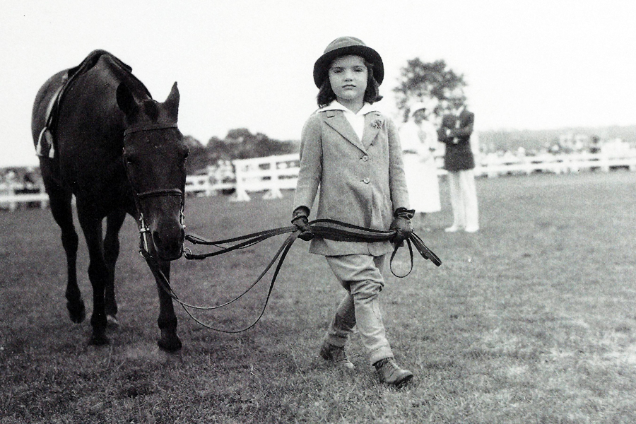 Jackie Kennedy Leading Pony Bert Morgan