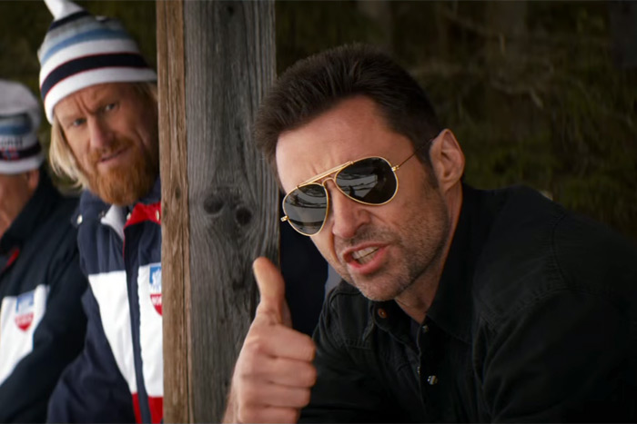 Hugh Jackman in "Eddie the Eagle"