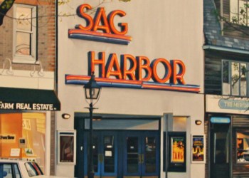 January 6, 2017 Dan's Papers cover art (detail) of Sag harbor Cinema by Curt Hoppe