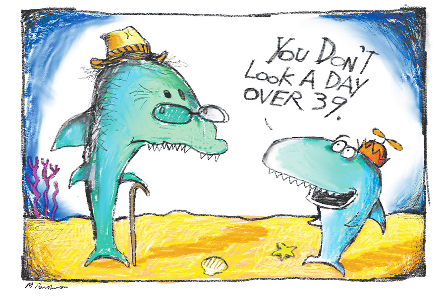 Jaws Cartoon By Mickey Paraskevas