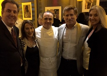 Roberto Borgono, Board member Florence Rolston, Jean-Georges Vongerichten, Lane Brettsheider , Caroline Desjardins